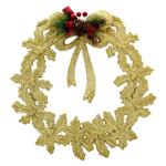 Gold Wreath Decoration 30cm E09014G