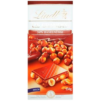 Шоколад молочный Lindt Les Grandes с фундуком 150г - купить, цены на Восторг - фото 3
