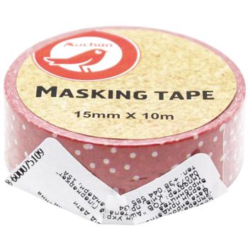 Auchan Paradise Red Dots Ribbon 1.5cm x 10m - buy, prices for Auchan - photo 1