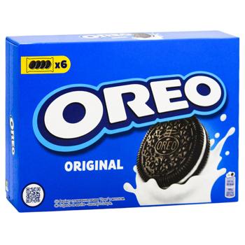 Печенье Oreo с какао и кремовой начинкой ванильного вкуса 228г - купить, цены на - фото 2