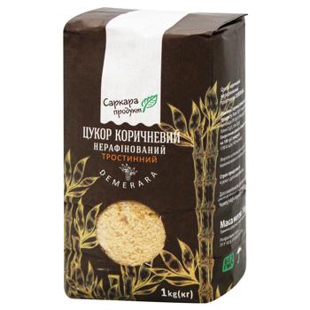 Сахар тросниковый Саркара продукт нерафинированный коричневый 1кг