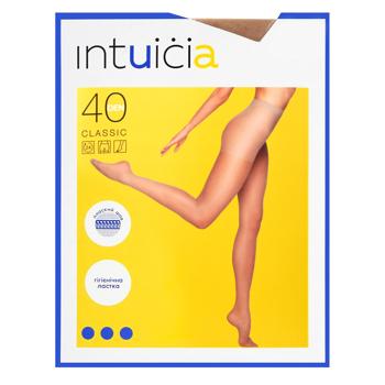 Колготы женские Intuicia Classic 40Den бежевые размер 4