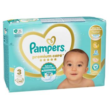 Підгузки Pampers Premium Care Midi 3 6-10кг 40шт - купити, ціни на NOVUS - фото 3