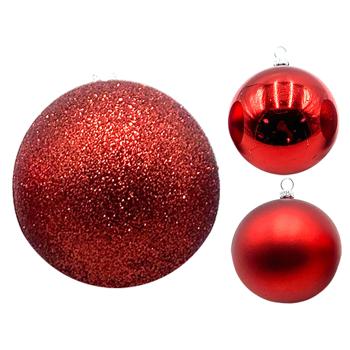 Red Plastic Christmas Tree Ball 7cm in assortment - buy, prices for METRO - photo 1