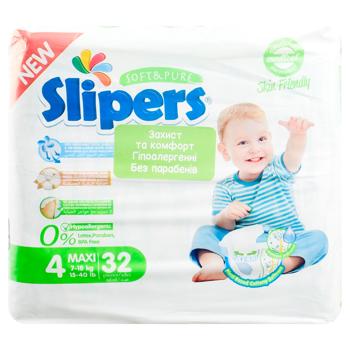 Подгузники Slipers T-204 4 Twins 7-18кг 32шт - купить, цены на - фото 3