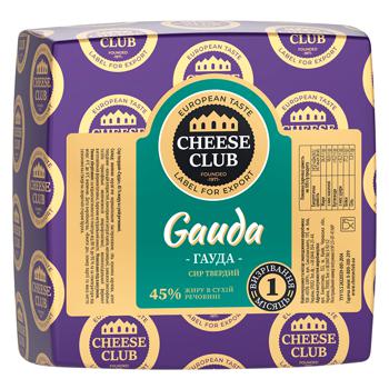 Cheese Club Gouda Cheese 45% - buy, prices for ULTRAMARKET - photo 1