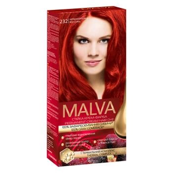 Крем-фарба для волосся стійка MALVA Color Revive № 232 Яскраво-червоний