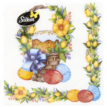 Silken Basket Loaded Napkins 33x33cm 16pcs - buy, prices for ULTRAMARKET - photo 1