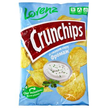 Чипси Lorenz Crunchips зі смаком сиру Фромаж 110г - купити, ціни на МегаМаркет - фото 1