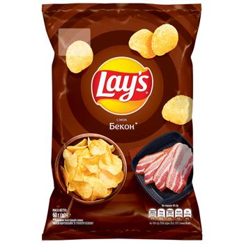 Чипси Lay's картопляні зі смаком бекону 60г - купити, ціни на Grono - фото 1