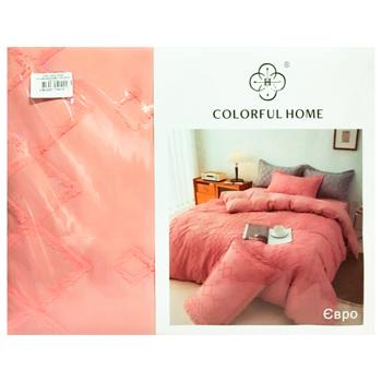 Colorful Home Satin Fringe Bedding Set 200*230/220*240/50*70 2pcs - buy, prices for Supermarket "Kharkiv" - photo 3