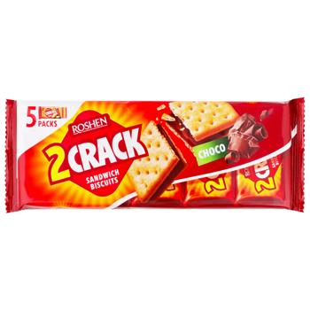 Печиво Roshen 2 Crack з шоколадною начинкою 190г - купити, ціни на Ідеал - фото 1