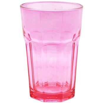 Стакан Actuel розовый 400мл - купить, цены на Auchan - фото 1