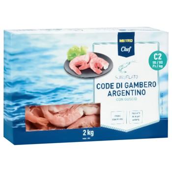 Metro Chef Frozen Argentine Shrimps Tails C2 2kg