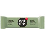 Батончик Eat Me солона карамель-арахіс-кунжут 40г