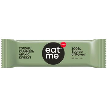 Батончик Eat Me соленая карамель-арахис-кунжут 40г - купить, цены на Эпицентр FOOD - фото 1
