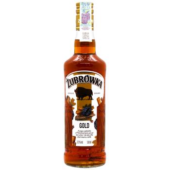 Zubrowka Vodka Tincture of gold 37.5% 0.5l - buy, prices for Tavria V - photo 1