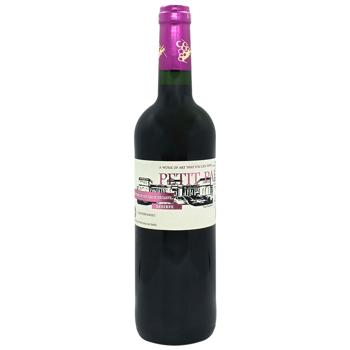 Petit Palace Semi-Sweet Red Wine 12.5% 0.75l - buy, prices for Chudo Market - photo 1