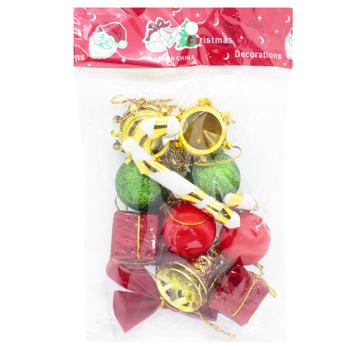 Christmas Tree Decorations Set in Assortment 2.5cm 13pcs - buy, prices for COSMOS - photo 1