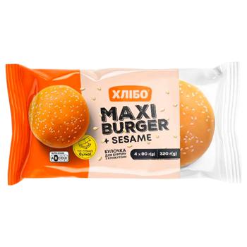 Hlibo Burger Bun with Sesame 320g - buy, prices for MegaMarket - photo 1