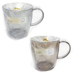 Чашка пластикова прозора блакитна 450мл