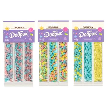 Посыпка кондитерская Добрик Пасхальный микс 30г - купить, цены на Auchan - фото 1
