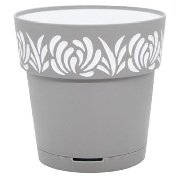 Stefanplast Opera Gaia Gray-White Pot 15cm - buy, prices for Za Raz - photo 1