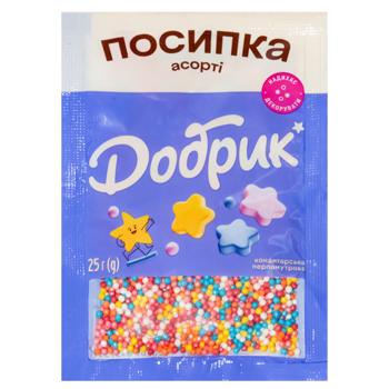 Dobryk Pearlescent Assorted Confectionery Sprinkles 25g - buy, prices for Chudo Market - photo 1