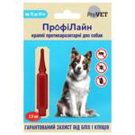 ProVET Profiline Drops on the Withers for Dogs from 10 to 20kg Against External Parasites 1 pipette