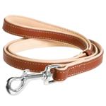 Waudog Soft Round Leather Leash 122cm / 18mm Brown Top