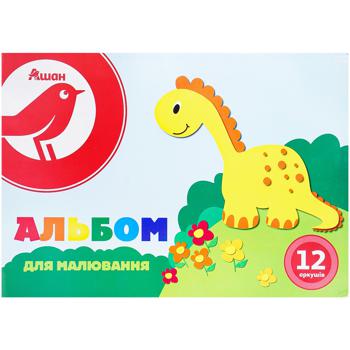 Альбом Ашан для малювання А4 12арк - купити, ціни на Auchan - фото 1