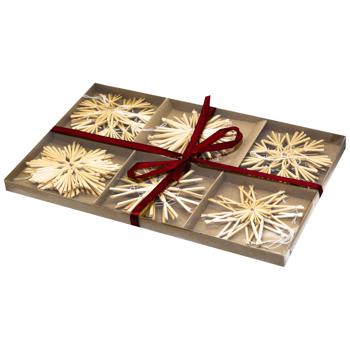 Set of Straw Snowflakes 6pcs - buy, prices for - photo 1