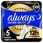 Прокладки гігієнічні Always Ultra Secure Night Extra 20шт