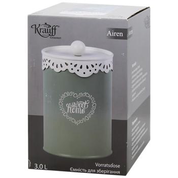 Ёмкость Krauff Airen для хранения продуктов 3л - купить, цены на ULTRAMARKET - фото 1