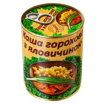 Каша горох консервированная 340г - купить, цены на Идеал - фото 1