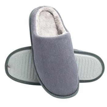 Тапочки домашние Twins Velvet мужские получешки р.44-45 серый