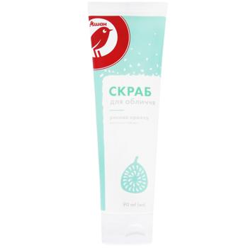 Скраб для обличчя Auchan Рисова крихта 90мл