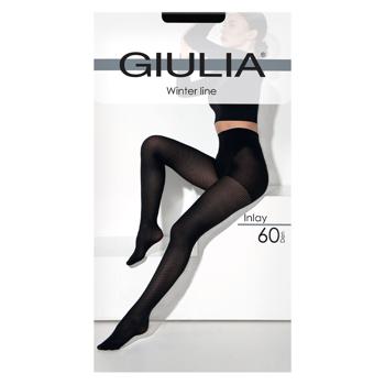 Колготы женские Giulia Inlay 60 Den р.4 Nero