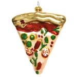 Подвеска Decoris Pizza стекло 10см