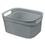 Ucsan Plastik Drop Basket 9l Metallic Grey