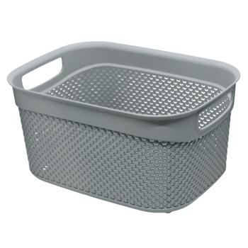 Кошик Ucsan Plastik Drop 9л сiрий металiк