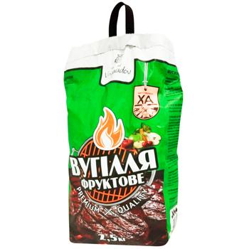 Вугілля фруктове Vinogradov 2,5кг - купити, ціни на Cупермаркет "Харків" - фото 2
