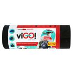 viGO! Garbage Bags with Elastic String 60l 8pcs