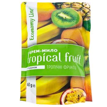 Крем-мило рідке Economy Line Тропічні фрукти з гліцерином 460г - купити, ціни на Чудо Маркет - фото 1