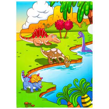 Centrum Dinosaur L-type A4 Clear Folder 0.15mm in assortment - buy, prices for - photo 3