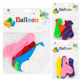 Zed Heart 12" Set of Balloons 5pcs