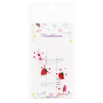 Greenwich Set of Hairpins 4cm 2pcs White