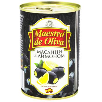 Маслини Maestro de Oliva з лимоном 280г - купити, ціни на Ідеал - фото 1