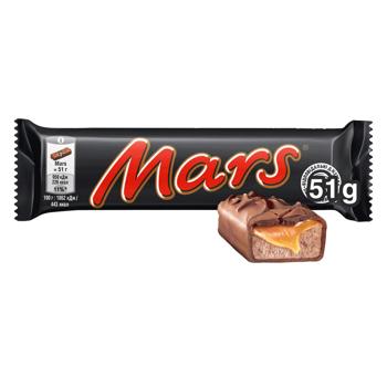 Батончик Mars з нугою і карамеллю в молочному шоколаді 51г - купити, ціни на Торба - фото 2