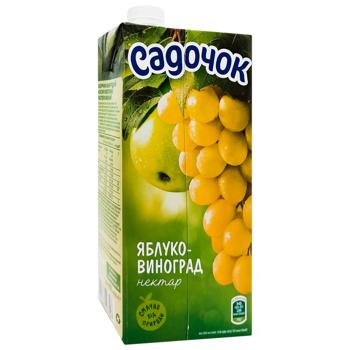 Нектар Садочок Яблучно-виноградний зелений 0,95л - купити, ціни на КОСМОС - фото 3